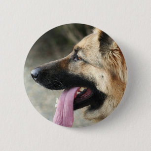 Schäferhund-Knopf Button