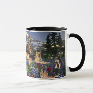 Schäferhund-Land Tasse