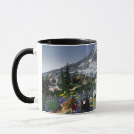 Schäferhund-Land Tasse