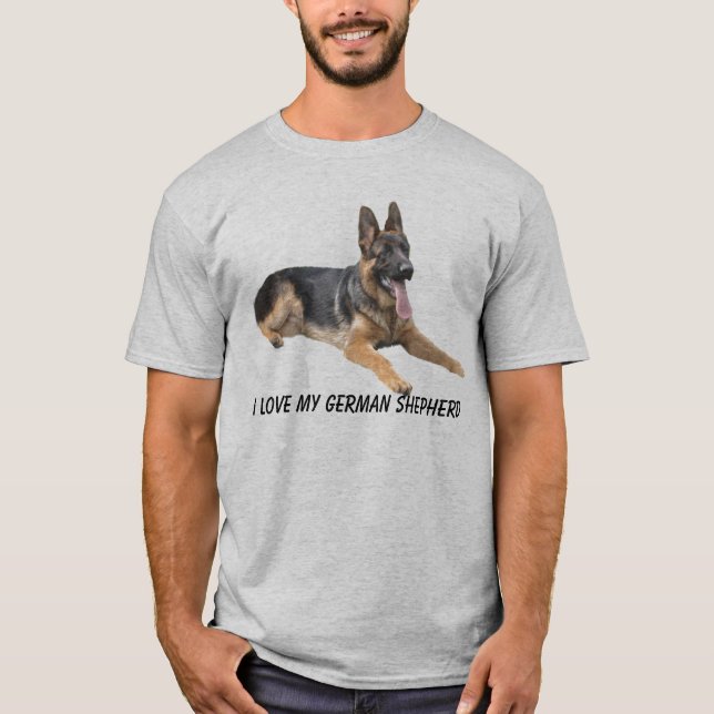 Schäferhund-Liebe-T - Shirt (Vorderseite)