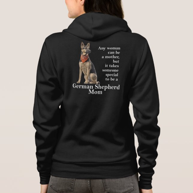 Schäferhund-MamaHoodie Hoodie (Rückseite)