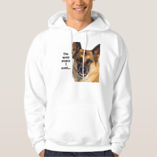 Schäferhund-mit Kapuze Sweatshirt