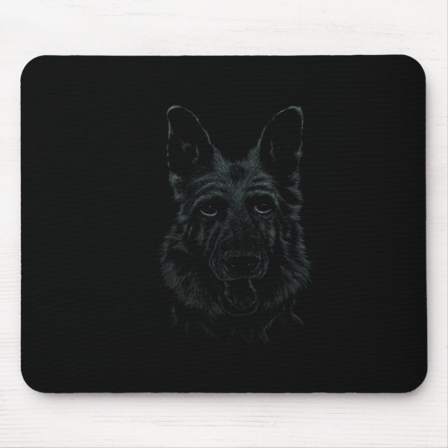 Schäferhund Mousepad (Vorne)