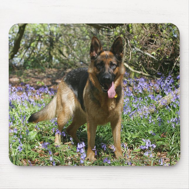 Schäferhund-Niederlegung Mousepad (Vorne)