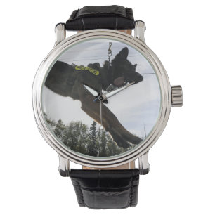 Schäferhund-Polizei-Hund Armbanduhr