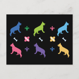 Schäferhund Postkarte
