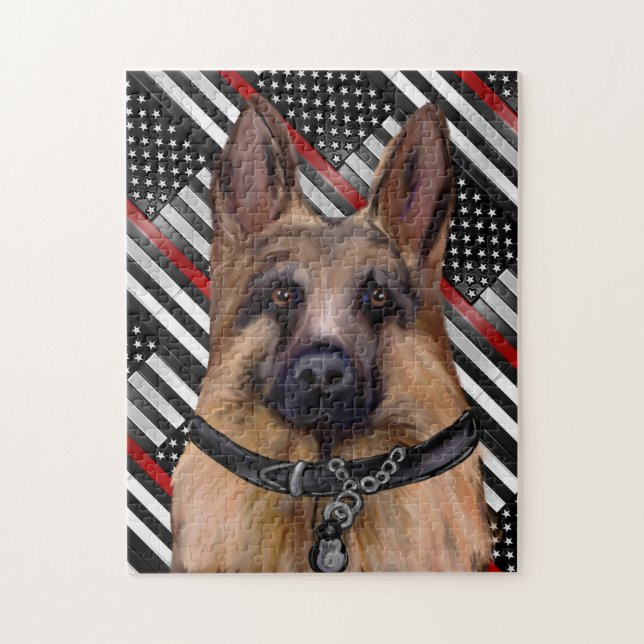Schäferhund Puzzle (Vertikal)