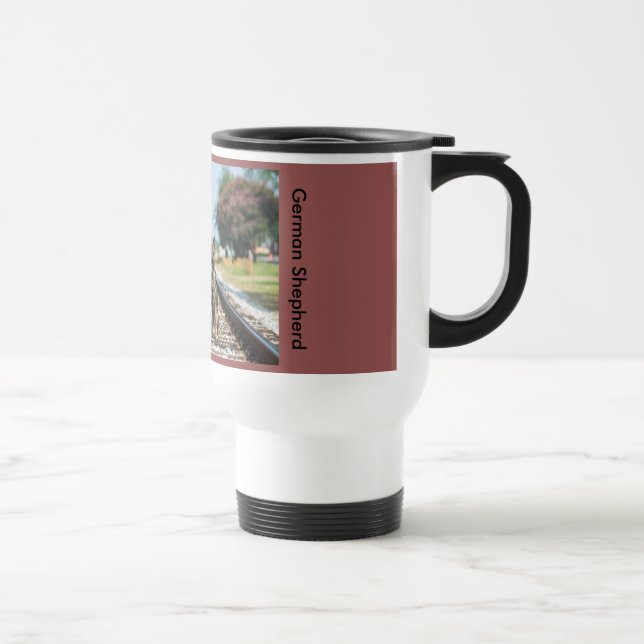 Schäferhund-Reise-Tasse Reisebecher (Rechts)