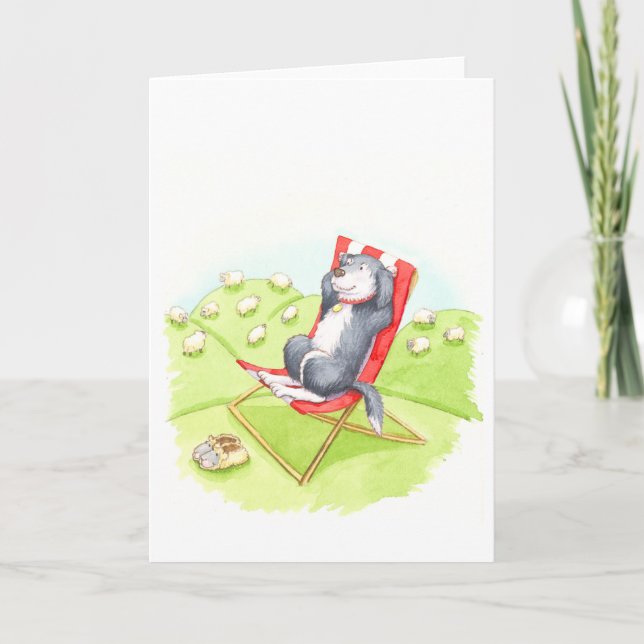 Schäferhund-Ruhestand Karte (Vorderseite)