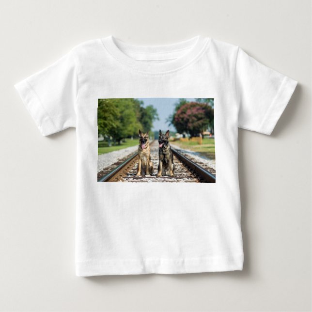 Schäferhund scherzt Shirt (Vorderseite)