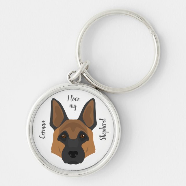 Schäferhund Schlüsselanhänger (Vorne)