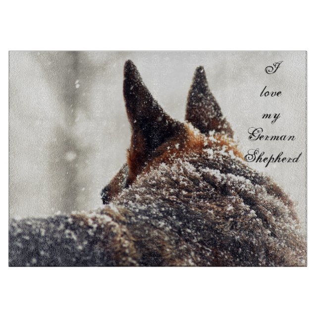 Schäferhund-Schneidebrett Schneidebrett (Vorderseite)