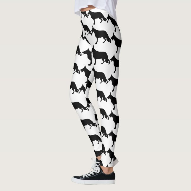 Schäferhund Schwarz Pur Leggings (Links)