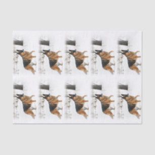 Schäferhund-Seidenpapier Seidenpapier