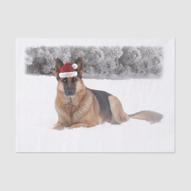 Schäferhund-Seidenpapier Seidenpapier (Vorderseite)