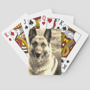 Schäferhund-Spielkarten Spielkarten