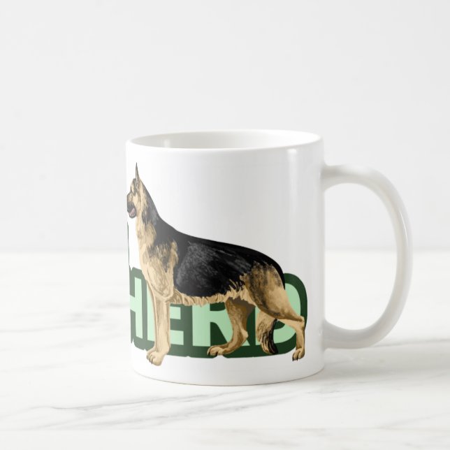 Schäferhund Tasse (Rechts)