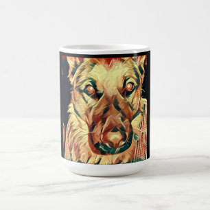 Schäferhund-Tasse - Bart Kaffeetasse