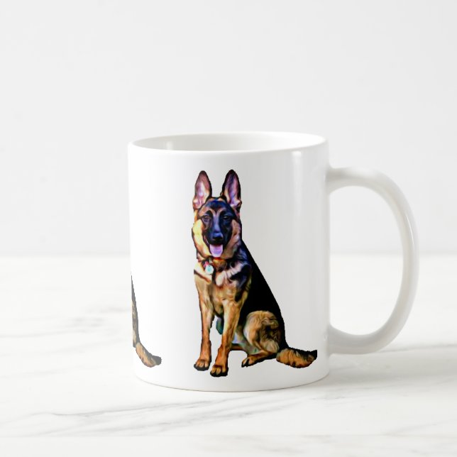 Schäferhund-Tasse Tasse (Rechts)