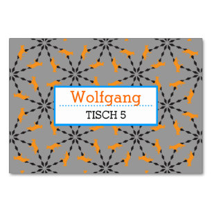 Schäferhund Tischkarten Tischnummer