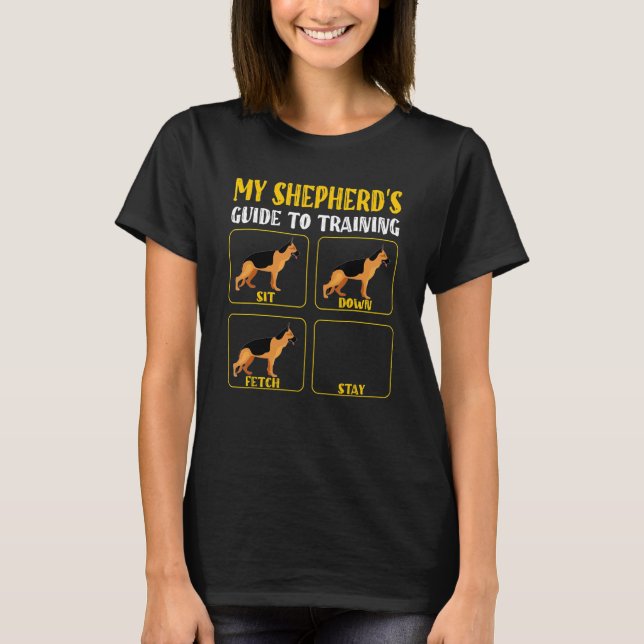 Schäferhund-Trainingsleiter T-Shirt (Vorderseite)