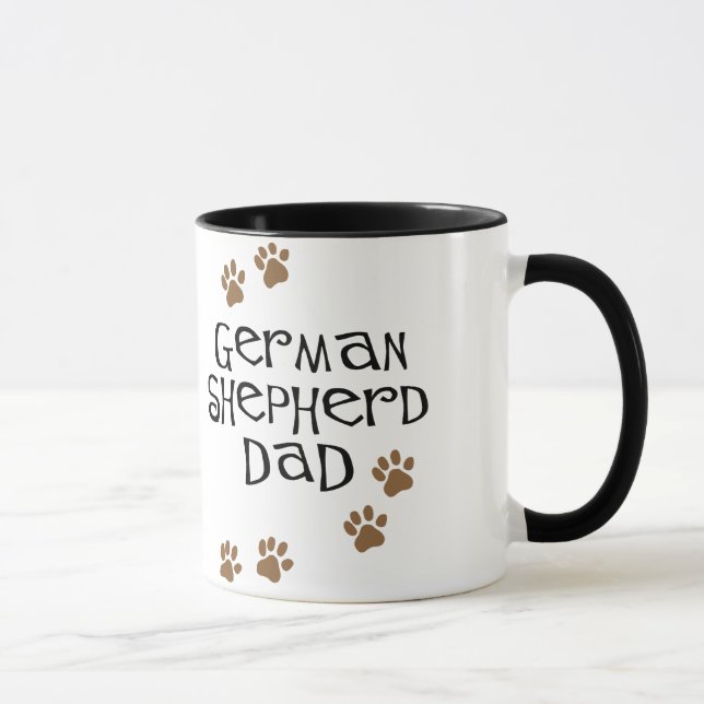 Schäferhund-Vater Tasse (Rechts)