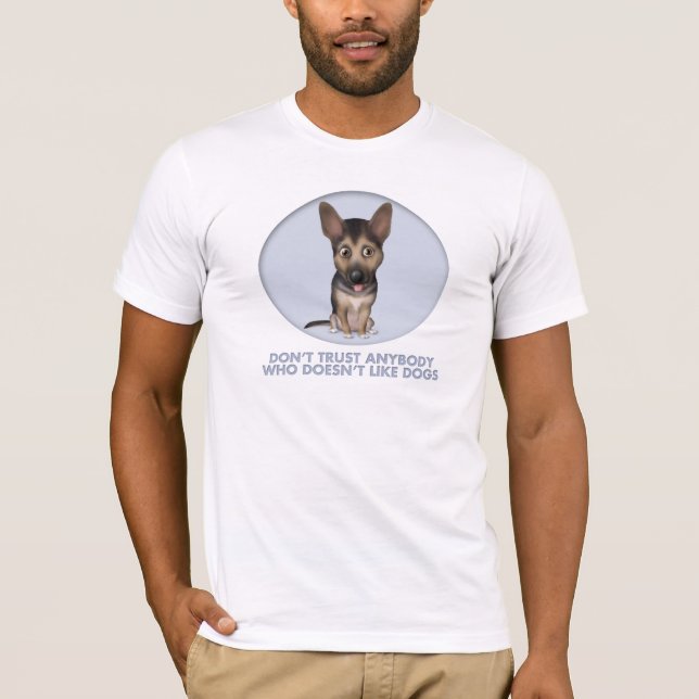 Schäferhund-Vertrauen T-Shirt (Vorderseite)