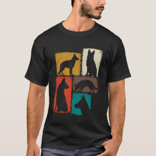 Schäferhund Vintage Collage Deutscher Schäferhund T-Shirt