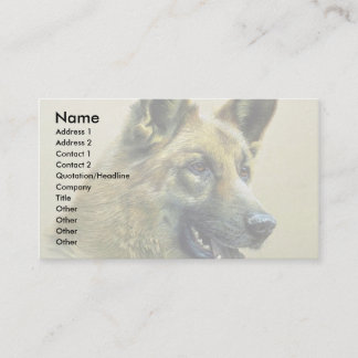 Schäferhund Visitenkarte