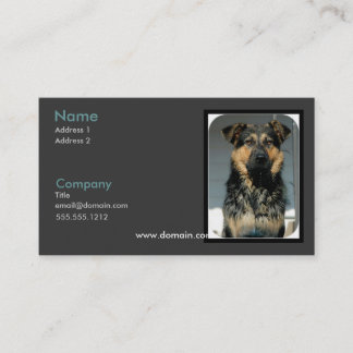 Schäferhund-Visitenkarte Visitenkarte