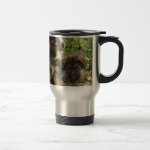 Schäferhund-Welpen Reisebecher