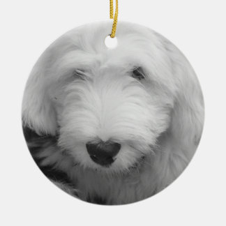 Schäferhund-Welpen-Verzierung Keramikornament