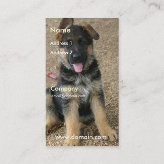 Schäferhund-Welpen-Visitenkarte Visitenkarte