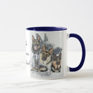 Schäferhund wGhost Tasse