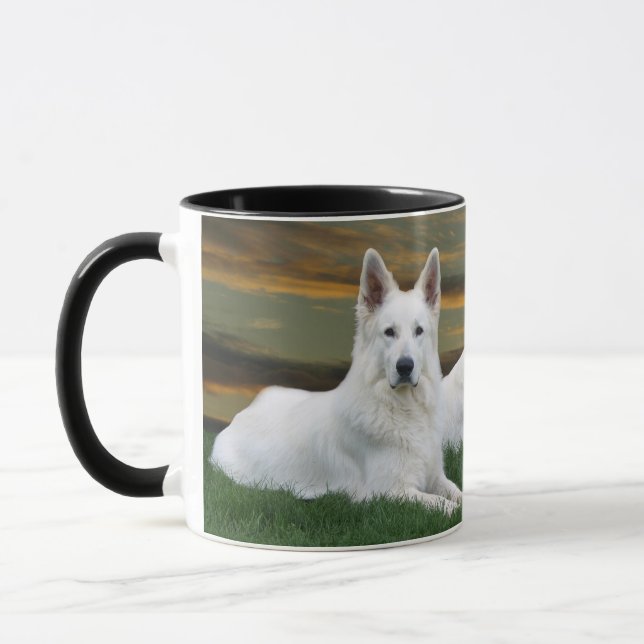 Schäferhunde Black & White Tasse (Links)