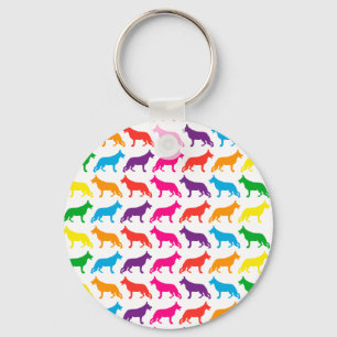 Schäferhunde Regenbogen Schlüsselanhänger