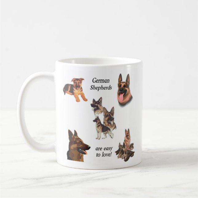 SCHÄFERHUNDE SIND ZUR LIEBE EINFACH! KAFFEETASSE (Links)