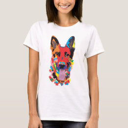 Schäferhundfarbe T-Shirt
