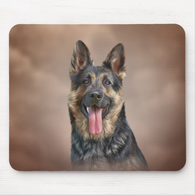 Schäferhundhund Mousepad (Vorne)