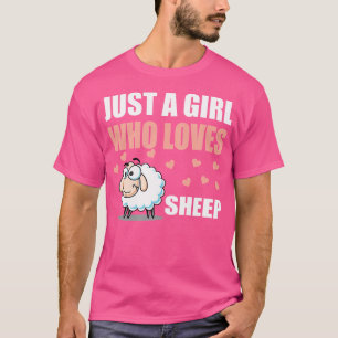 Schaffarm Bauer Niedlich nur ein Mädchen, das Lieb T-Shirt