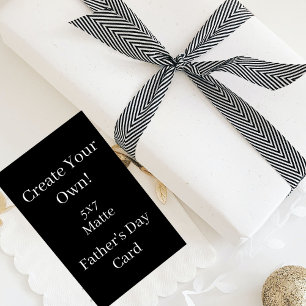 Schaffe deinen eigenen schwarzen Vatertag Karte