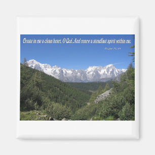 Schaffe in mir ein sauberes Herz, Oh Gott Psalm 51 Magnet