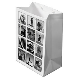 Schaffen-Ihr-Eigene Foto-Collagen-Geschenk-Tasche Mittlere Geschenktüte