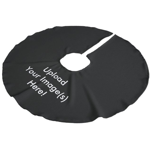 Schaffen-Ihr-Eigener Leinenimitat Weihnachtsbaumdecke (Schrägansicht)