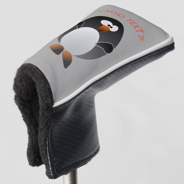 Schaffen Sie ein Pinguin-Golf Golf Headcover (3/4 Vorderseite)