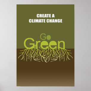 SCHAFFEN SIE EINEN KLIMAWANDEL POSTER