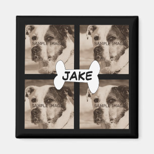 Schaffen Sie Ihr eigenes   4 Haustier-HundeFotos Magnet