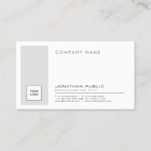 Schaffen Sie Ihr eigenes elegantes schlichtes Visitenkarte