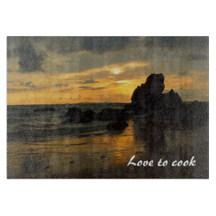 Schaffen Sie Ihr eigenes hackendes Glasbrett Schneidebrett