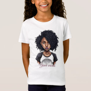 Schaffen Sie Ihr eigenes Tattooot-Schwarzes Mädche T-Shirt